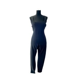 Fabletics PowerHold Black Compression Stretch Knit Jumpsuit Bodysuit M